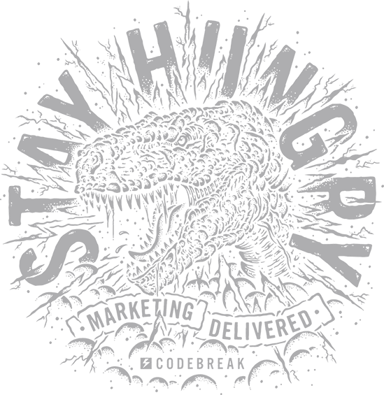 Stay Hungry - Codebreak - The Marketing Anti-Agency Codebreak's Stay Hungry Motif, the UK's leading marketing anti-agency