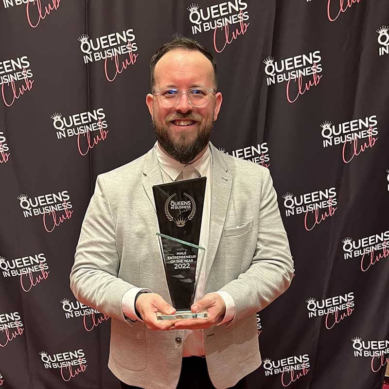Joel Stone - Entrepreneur of the Year Joel Stone - winner of the Male Entrepreneur of the Year Award 2022